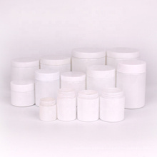 Wholesale matte white glass jar opaque coating storage jar 180ml 300ml 650ml